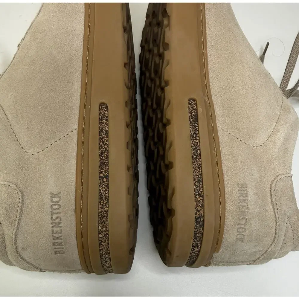 Birkenstock Bend Low Sneaker Womens EU 39 US 8-8.5 Sand Suede Low Lace Up Oxford